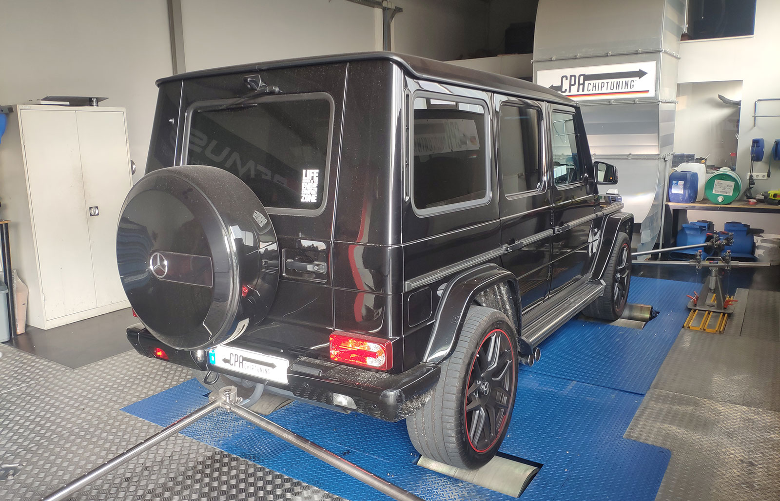 Mercedes G500 i provningen