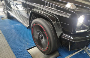 Mercedes G500 i provningen